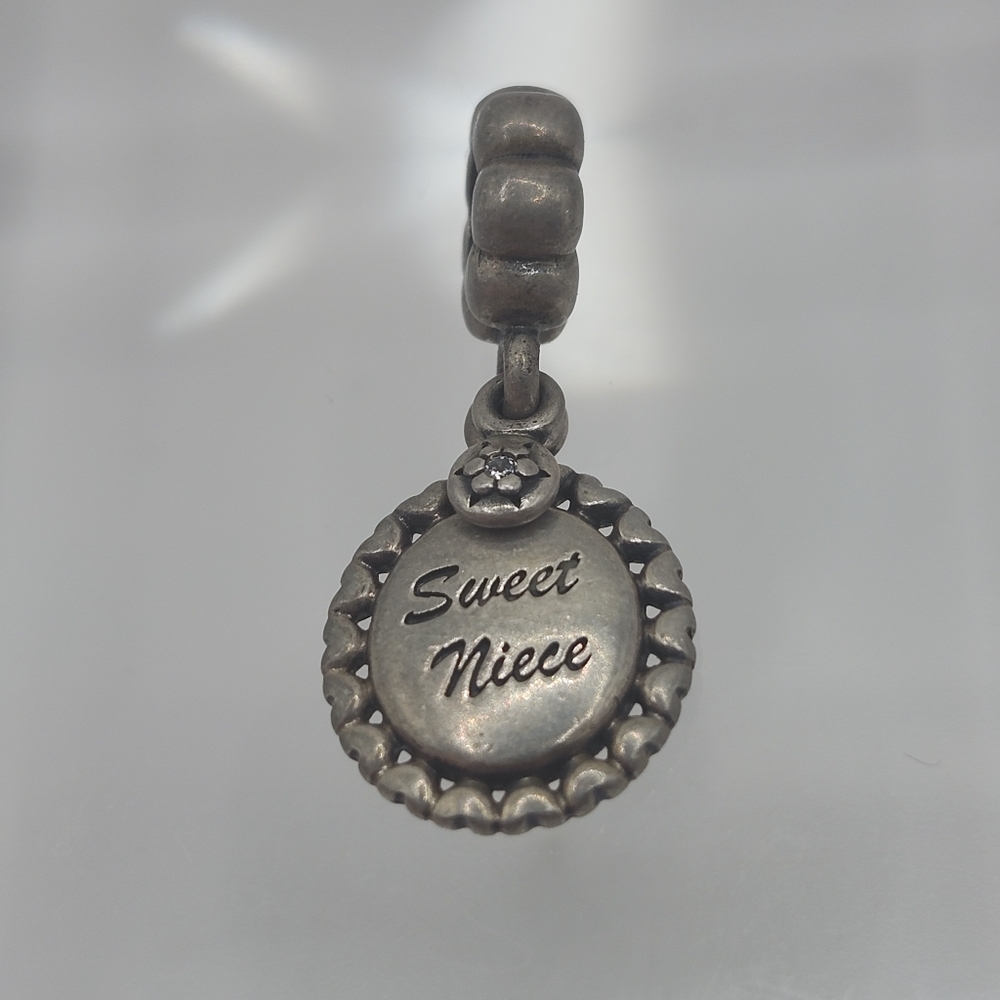 Retired Pandora Sterling Silver Sweet Niece Charm